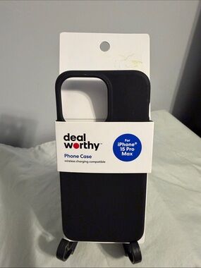 iPhone 15 Pro Max Deal Worthy Black Phone Case